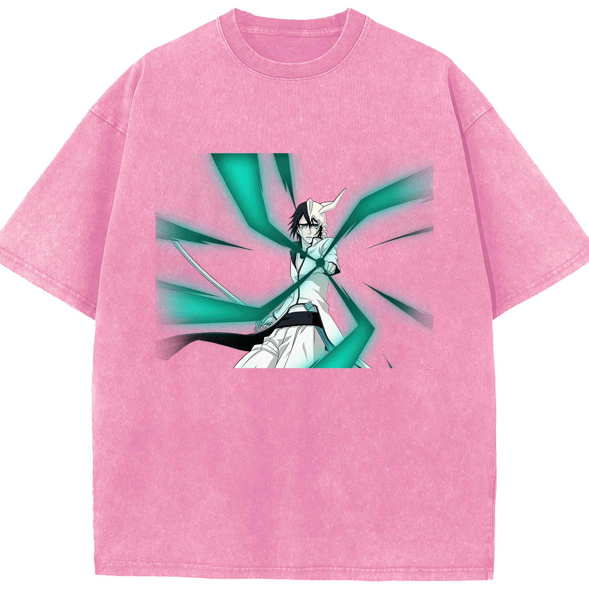 （画像用） ブリーチ ウルキオラ·シファー BLEACH Ulquiorra cifer 綿100% ヴィンテージ風 半袖Tシャツ（フロントプリント）